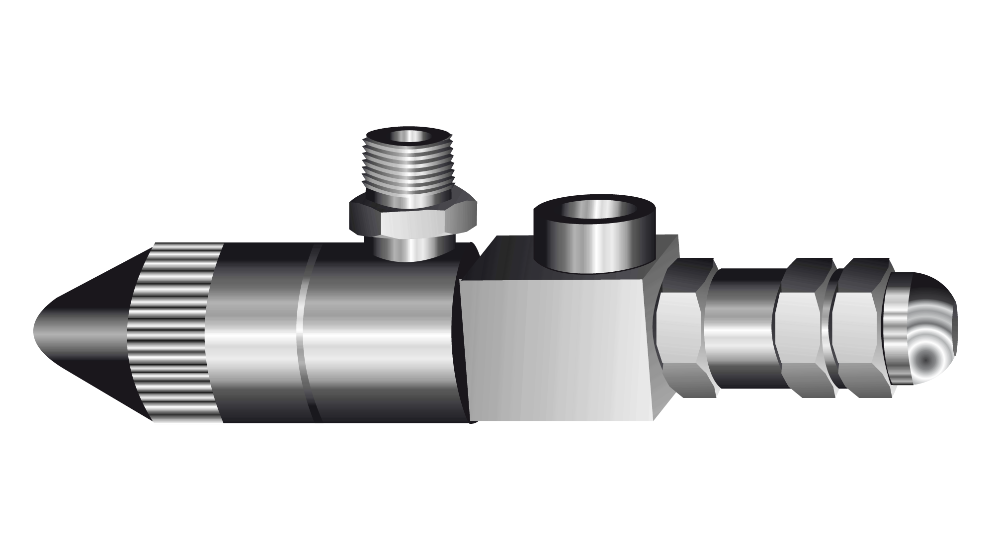 Nebeldüsen von Düsenfabrik Modell 4900 mit pneumatischer Steuerung